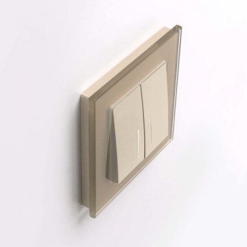 Выключатель двухклавишный Werkel шампань W1122111 4690389157165