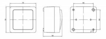 Выключатель одноклавишный IEK Germes Plus белый EVMP10-K01-10-54-EC