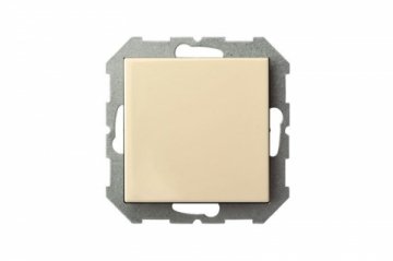 Выключатель одноклавишный Liregus Epsilon бежевый 28-0573
