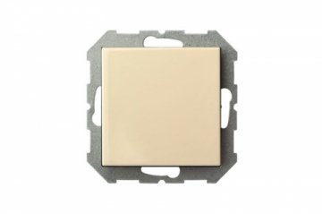 Выключатель одноклавишный Liregus Epsilon бежевый 28-058