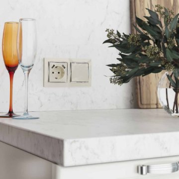 Выключатель Werkel одноклавишный проходной слоновая кость W1112003 4690389155567