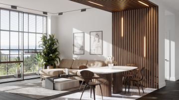 Брус декоративный МДФ 40*40 Орех американский