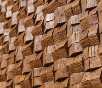 Деревянные стеновые панели Crownwood Домчик Коньяк