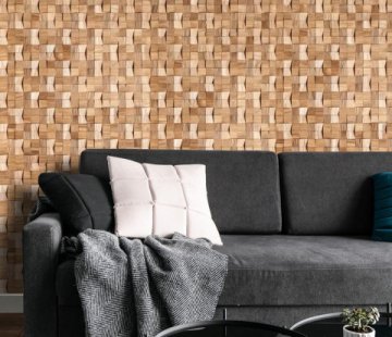 Деревянные стеновые панели Crownwood WP3D1021 Домчик натур