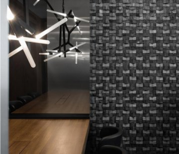 Деревянные стеновые панели Crownwood WP3D1061 Домчик Эбен