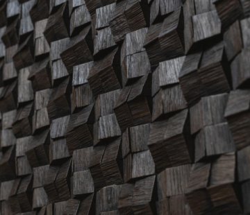 Деревянные стеновые панели Crownwood WP3D1061 Домчик Эбен