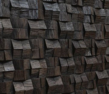 Деревянные стеновые панели Crownwood WP3D1061 Домчик Эбен