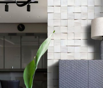 Деревянные стеновые панели Crownwood WP3D1321 Эста белая