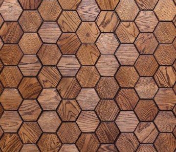 Деревянные стеновые панели Crownwood WP3D15050 Соты фаска