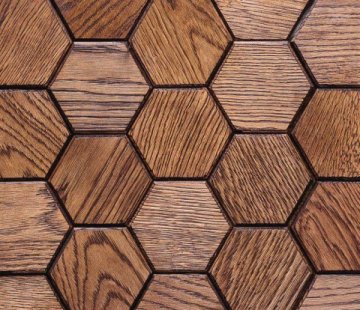 Деревянные стеновые панели Crownwood WP3D15050 Соты фаска