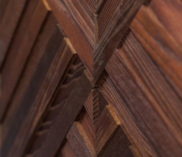 Деревянная мозаика для стен Crownwood Колос WP3D17Т20