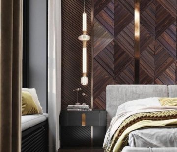 Деревянная мозаика для стен Crownwood Колос WP3D17Т20