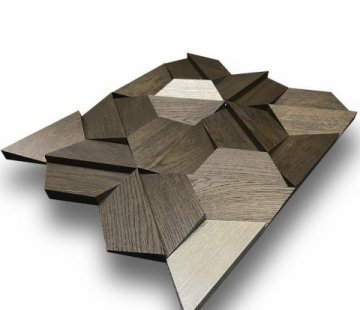 Деревянная мозаика для стен Crownwood Магна Эбен WP3D18R020