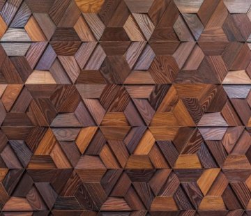 Деревянная мозаика для стен Crownwood Магна термо WP3D18Т21