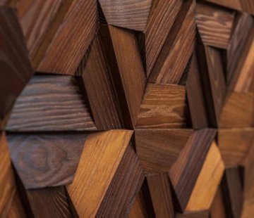 Деревянная мозаика для стен Crownwood Магна термо WP3D18Т21