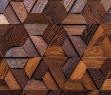 Деревянная мозаика для стен Crownwood Магна термо WP3D18Т21