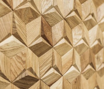Деревянная мозаика для стен Crownwood Мерси WP3D19021