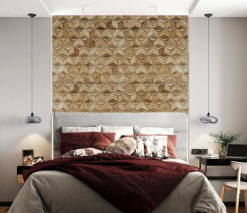 Деревянная мозаика для стен Crownwood Мерси WP3D19021