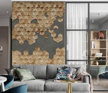 Деревянная мозаика для стен Crownwood Мерси WP3D19021