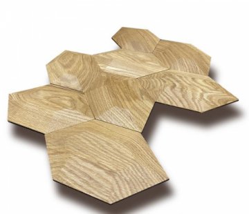 Деревянная мозаика для стен Crownwood Рубин WP3D20020