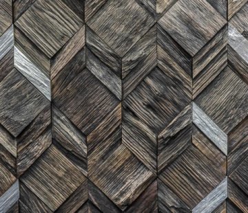 Деревянная мозаика для стен Crownwood Вира Эбен WP3D21R061