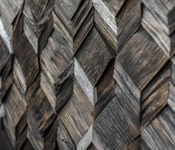 Деревянная мозаика для стен Crownwood Вира Эбен WP3D21R061