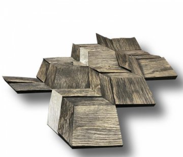 Деревянная мозаика для стен Crownwood Вира Эбен WP3D21R061