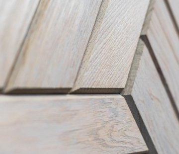 Деревянная мозаика для стен Crownwood Куба серый WP3D22010