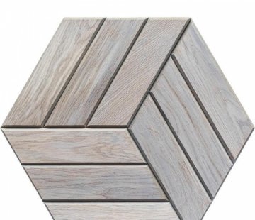 Деревянная мозаика для стен Crownwood Куба серый WP3D22010