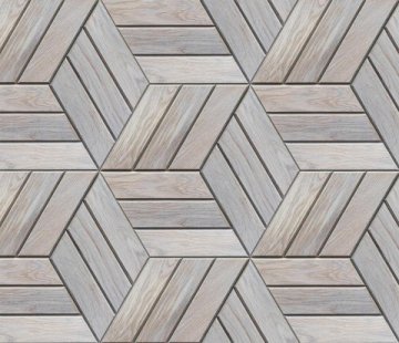 Деревянная мозаика для стен Crownwood Куба серый WP3D22010