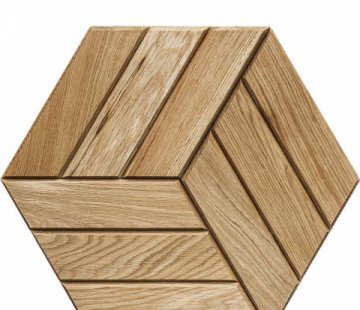 Деревянная мозаика для стен Crownwood Куба натур WP3D22020