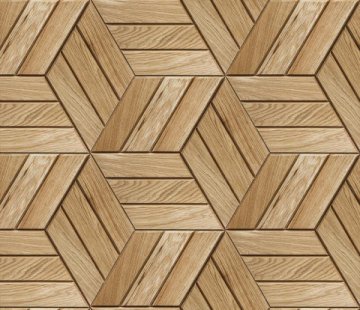 Деревянная мозаика для стен Crownwood Куба натур WP3D22020