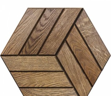 Деревянная мозаика для стен Crownwood Куба Венге WP3D22040