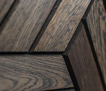 Деревянная мозаика для стен Crownwood Куба Эбен WP3D22060