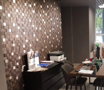 Деревянные стеновые панели Crownwood WP3D2R060 Студия Эбен