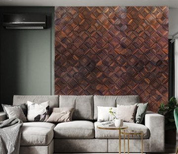 Деревянная мозаика для стен Crownwood Восток термо WP3D8Т20