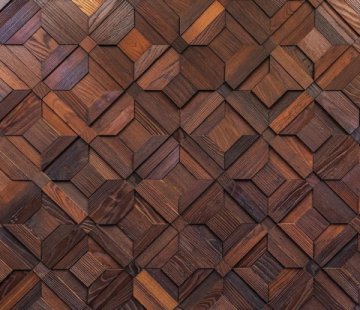 Деревянная мозаика для стен Crownwood Восток термо WP3D8Т20