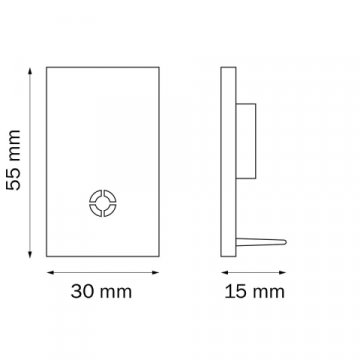 Заглушка Lightstar Barra 505167