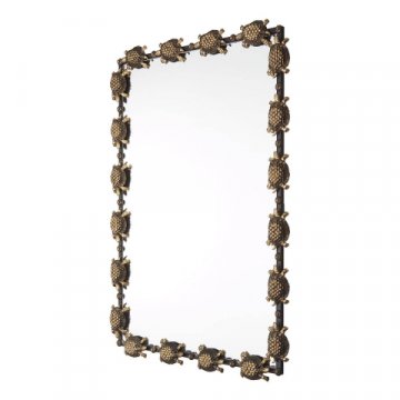 Зеркало Runden Черепахи патина/золото прямоугольное V20021