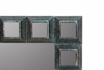 Зеркало Runden Пирамида I зеленая патина V20133