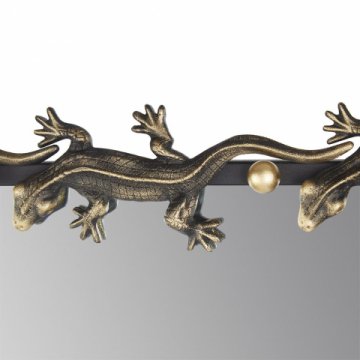 Зеркало Runden Ящерицы патина/золото прямоугольное V20011