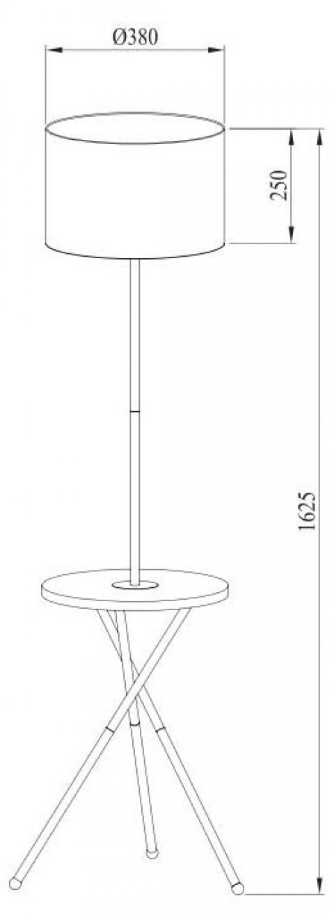 Торшер Arte Lamp Combo A2070PN-1BK