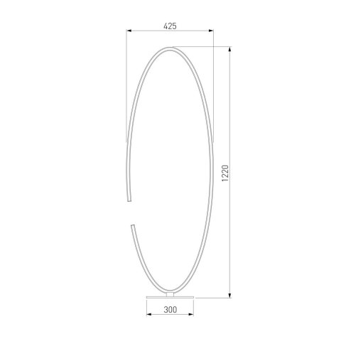 Торшер Eurosvet 80415/1 сатин-никель