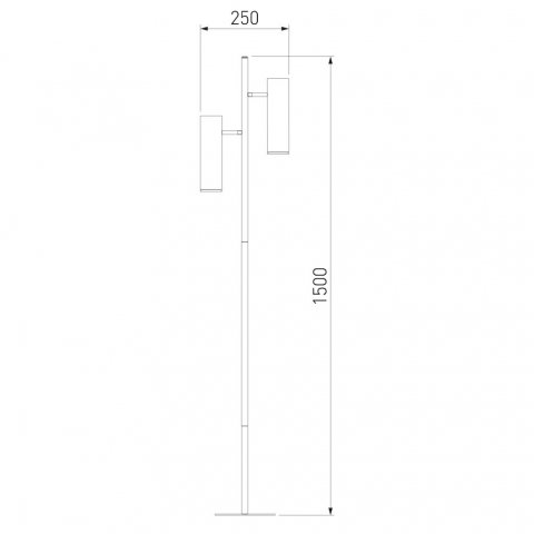 Торшер Eurosvet Barre 01087/2 черный