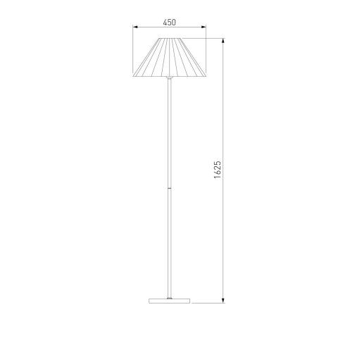 Торшер Eurosvet Peony 01133/1 хром/графит