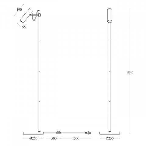 Торшер Maytoni Bansky MOD129FL-01B