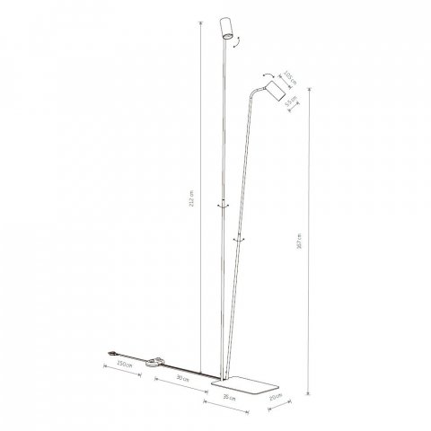 Торшер Nowodvorski Mono 7718