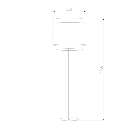 Торшер TK Lighting 5568 Boho Black