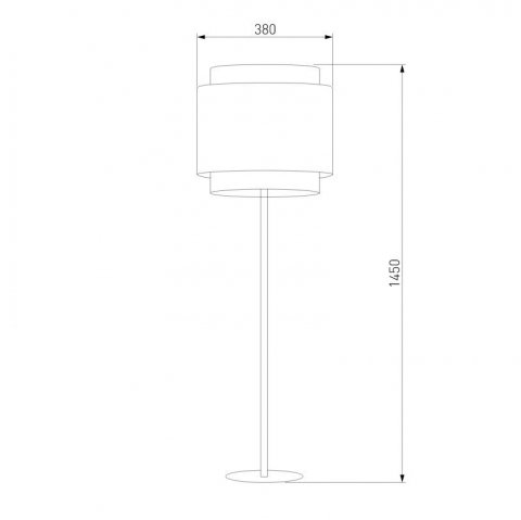 Торшер TK Lighting 5568 Boho Black