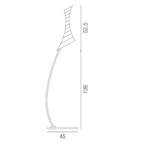 Торшер Vistosi PT Twister TO GR Terra